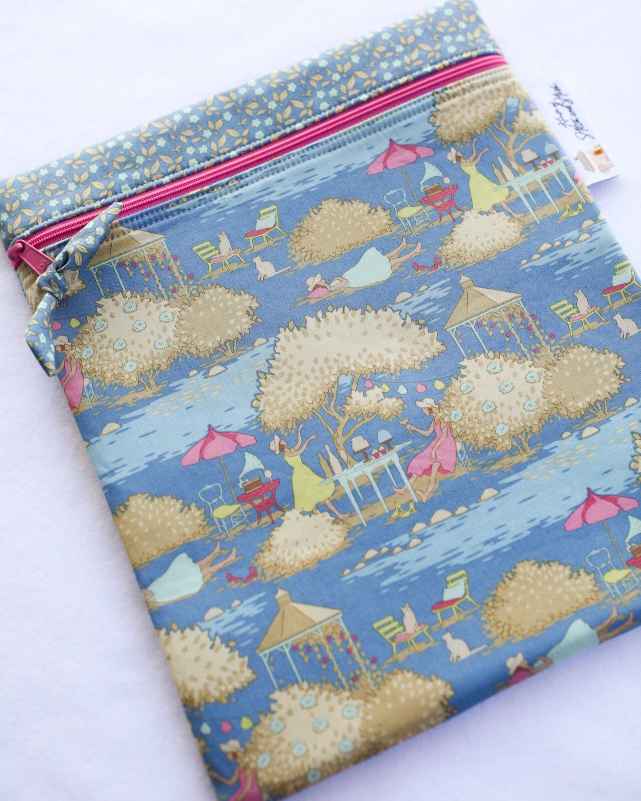 Tilda Sunday Brunch in Blue and Pink Colorway
