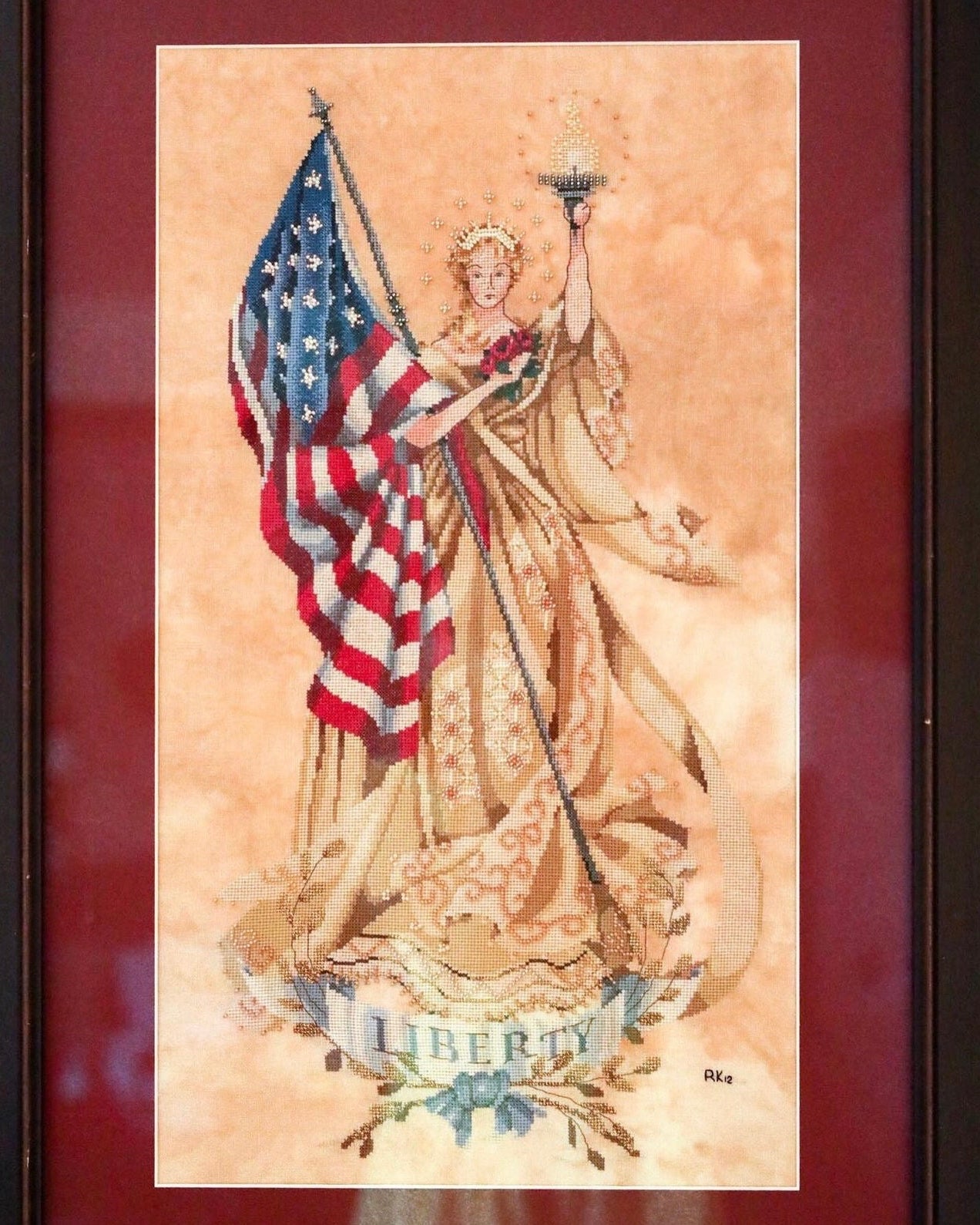 Mirabilia Lady of the Flag Chart & Embellishment Kit