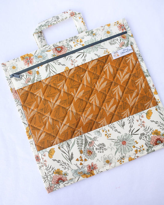 Fall Floral Project Bag